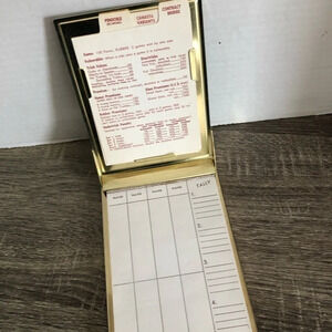Vtg Park Sherman Card Games Score  Pad